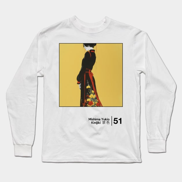 Yukio Mishima - Forbidden Colors - Minimal Style Graphic Artwork Long Sleeve T-Shirt by saudade